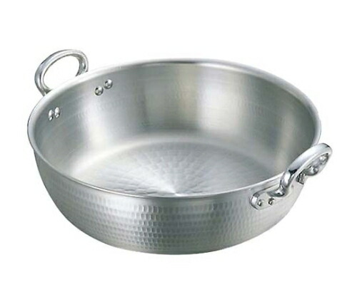 中尾アルミ製作所 アルミ 打出 揚鍋 45cm(板厚3.3mm) 1個 230900