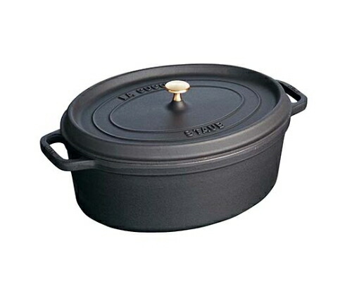 ストウブ ストウブ ピコ・ココット 楕円 41cm ブラック 40509-509 1個 8875700