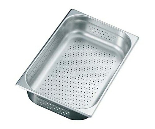 江部松商事 プロシェフ 18-8 穴明ガストロノームパン 1/1 150mm 1個 3570300