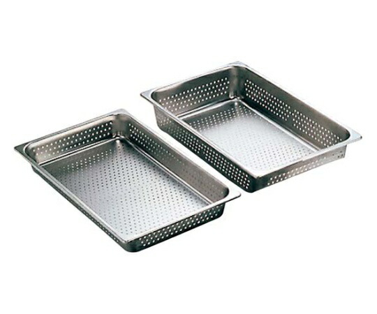 本間製作所 18-8 穴明ホテルパン 2/3 100mm 95234 1個 7274120