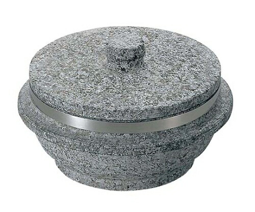 江部松商事 長水 遠赤 石焼釜(石蓋付)補強リング付 18cm 1個 3660800