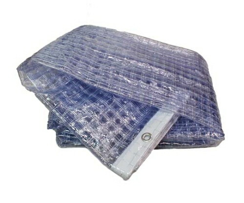 ハイロジック 大型カーテンレール用ビニールカーテン 厚み0.25ｍｍ×巾4ｍ×高さ2ｍ 上面ハトメ 防炎 1個 HE-2500M-Cの通販は