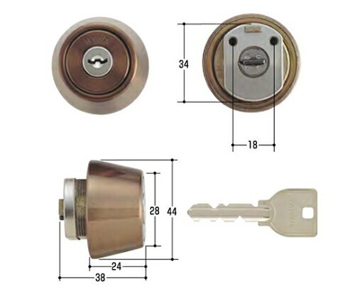 美和ロック（MIWA） MIWA取替用シリンダー 1個 MCY-123の通販は