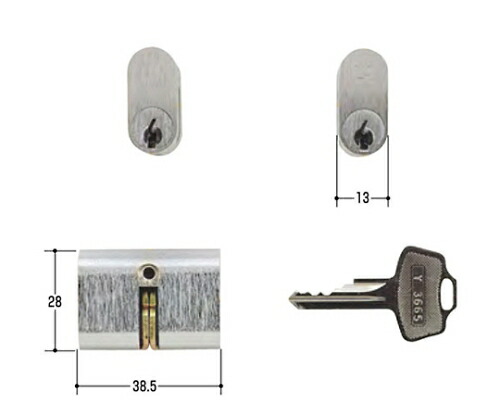 ウエスト WEST取替用シリンダー 1個 WCY-39の通販は 9,502円