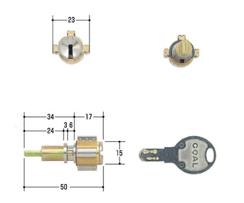 ゴール GOAL取替用シリンダー 1個 GCY-108