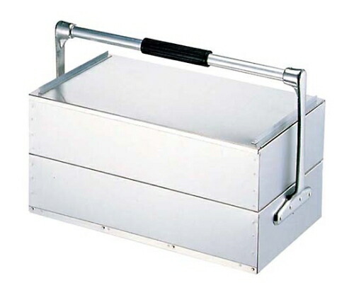 中尾アルミ アルミ出前箱 中 ２段式（関西式） 中尾アルミ アルミ出前箱 中 2段式（関西式）