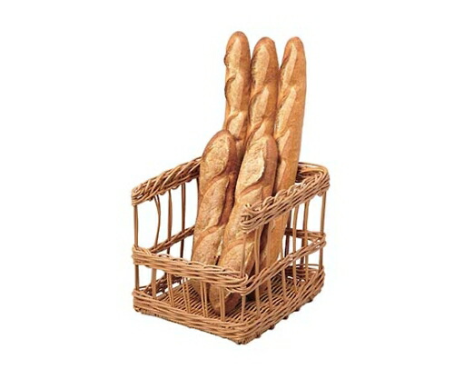 萬洋 樹脂フランスパンスタンド 前開き 茶 大 91-109B 1個 23600