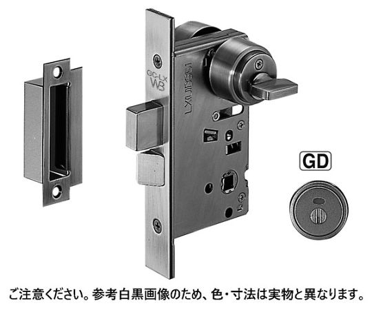 シロクマ GD表示錠　BS51ゴールド 1個 LX45
