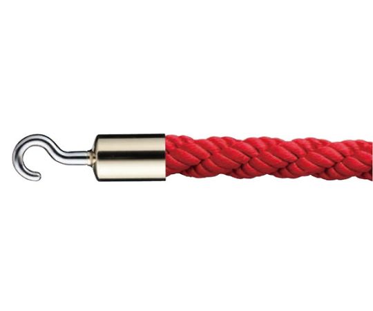 シロクマ パーティションロープ径25×1800ミリ金・レッド 1個 FPR25C
