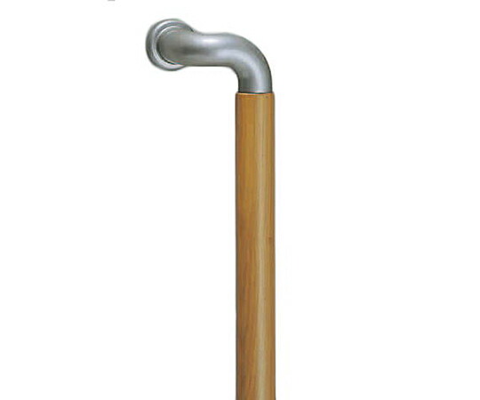 4936350043793 L型ハーモニー取手 亜鉛合金＋自然木 両面用230mm アンバー／オーク No．121 家具金物・建築金物⁄ハンドル・つまみ・ドアハンドル⁄ハンドル・取手