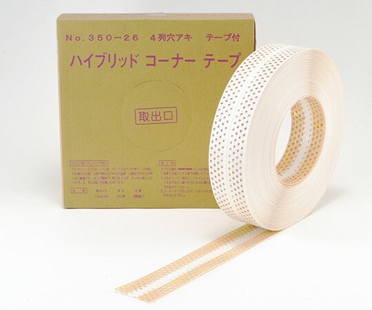 広島 ハイブリッド コーナーテープ (4列穴) 両面テープ付 1巻 350-26の通販は 6,232円