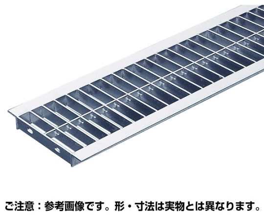 奥岡製作所 溝蓋グレーチング 並目プレーンタイプ U字溝用 14t以下 110×995×25mm 1枚 OKU 12-25