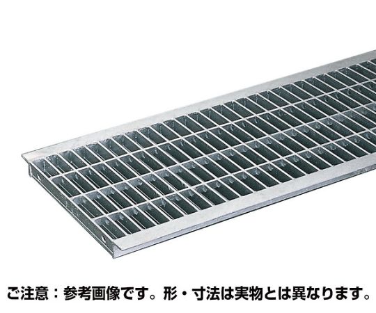 奥岡製作所 溝蓋グレーチング 並目プレーンタイプ U字溝用 歩道用 440×995×25mm 1枚 OKU 45-25