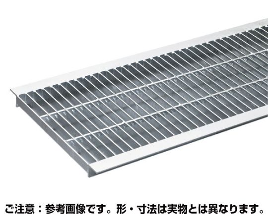 奥岡製作所 溝蓋グレーチング 中間目プレーンタイプ U字溝用 14t以下 230×995×32mm 1枚 OKU-M5 24-32