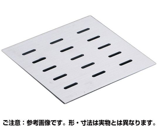 奥岡製作所 排水用ピット蓋 集水桝用 歩道用 400×400mm 長穴 ヘアライン仕上 1枚 OSPB-3-40