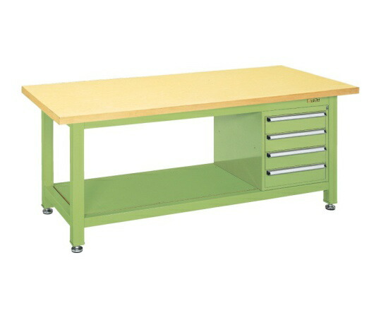 サカエ 超重量作業台Wタイプ キャビネット・中棚付 1台 WG-84の通販は