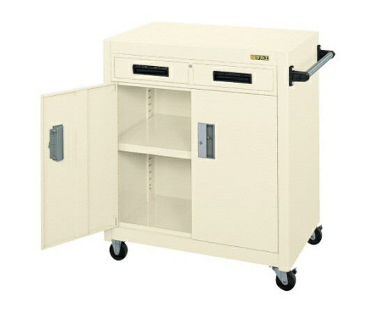 サカエ パネルワゴン 天板フラット型 引出し付 1台 PKW-7AI