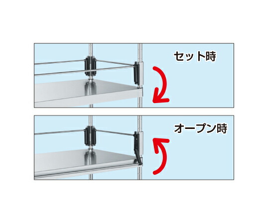 サカエ ステンレスニューパールラック用 コボレ止め(間口タイプ) 1個 NPR-12KSU