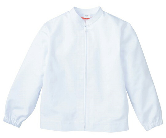 KAZEN 女子ジャンパー長袖　白　L 1枚 459-90 L