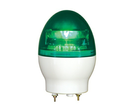 日惠製作所 LED回転灯φ118 ニコフラッシュF(緑) AC100V 1個 VL11F-100NPG