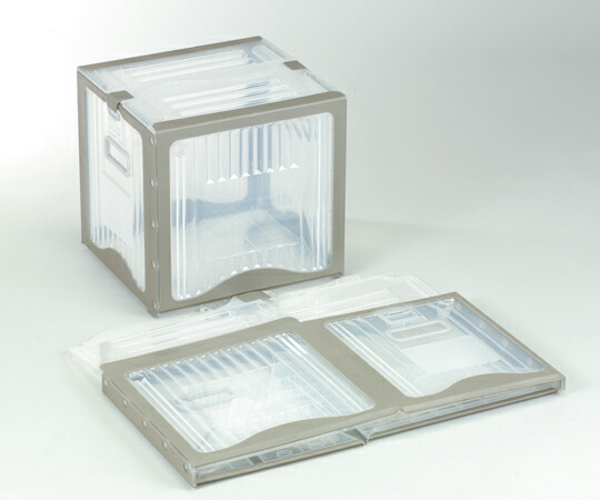 折りたたみコンテナー２６Ｂ　クリア　【アズワン】 6,227円