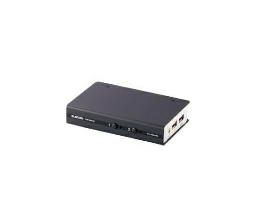 エレコム パソコン切替器 DVI対応 BOX型 2ポート KVM-DVHDU2 1パック