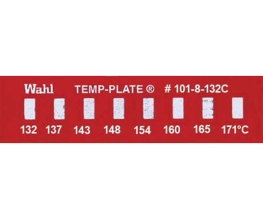Wahl　instruments テンプ・プレート 38mm×10mm 8点表示 10枚入 101-8-132 1ケース(10枚入)