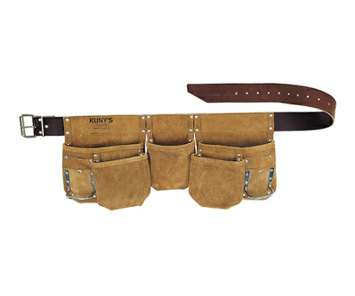 クニーズ 腰袋両側　革製　ベルト付 AP-625 1個の通販は 15,631円