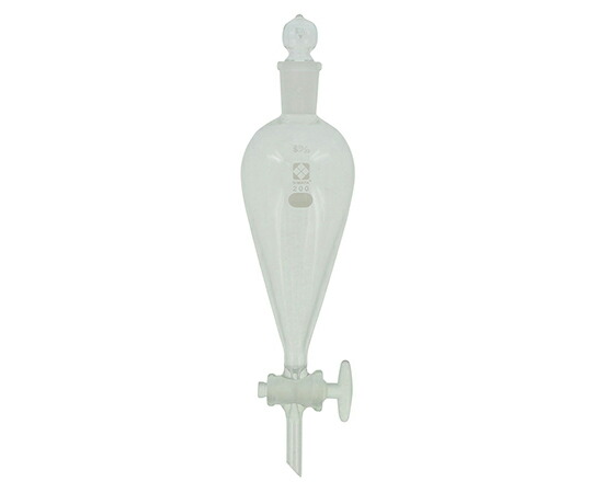柴田科学 分液ロート　スキーブ形　ガラスコック付　200mL 014230-200 1個
