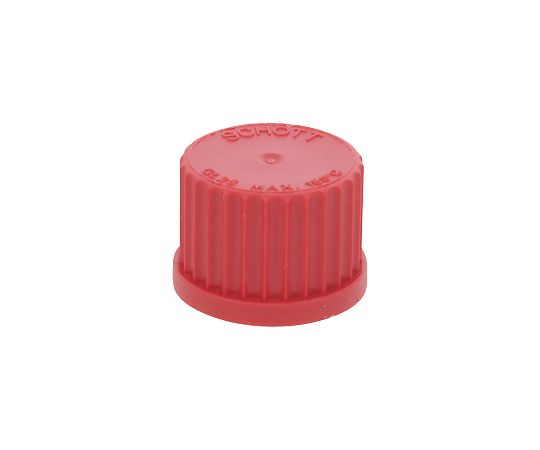 DWK Life Sciences ねじ口びん赤キャップ　GL-25 017200-252A 1パック(10個入)