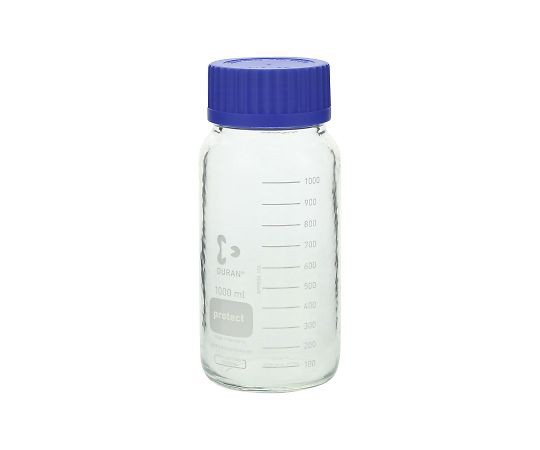 DWK Life Sciences ねじ口びん 広口 セーフティコート 青