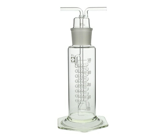 柴田科学 共通摺合ガス洗浄びん　ウォルター式　500mL 014610-500 1セット