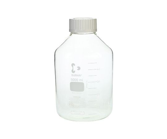 DWK Life Sciences ねじ口びん　広口　白キャップ付　5L 017250-25000 1個