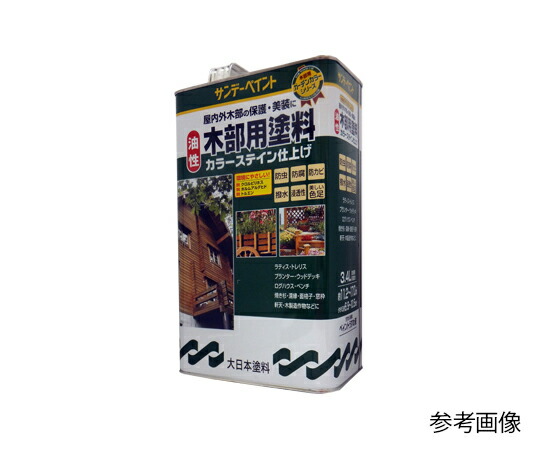 サンデーペイント 油性木部用塗料カラーステイン 3.4L ウォルナット 1缶の通販は 7,502円