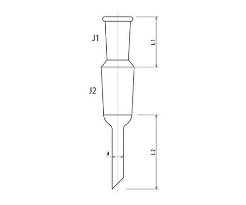旭製作所 挿入管付縮小アダプター 2303-1L3L 1個