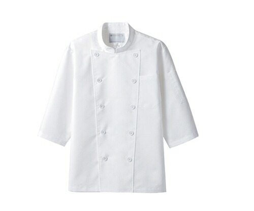 住商モンブラン コックコート 男女兼用 7分袖 白 6-821 L 1枚の通販は 6,853円