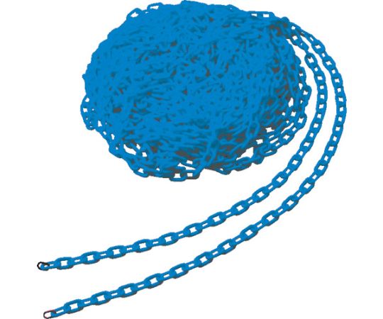トラスコ中山 プラチェーン　6MMX30M　ブルー TPC-6B 1巻の通販は 8,465円