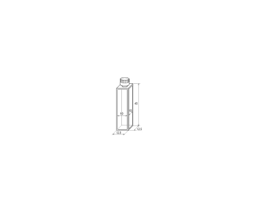 ジーエルサイエンス テフロンキャップ付 標準蛍光セル F13-UV-10 6210-17306 1個