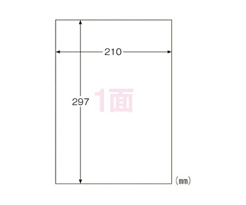 ヒサゴ 屋外用ラベル　ホワイトフィルム　210×297mm　1冊（100枚入）　強粘着 1冊(100枚入) KLP862
