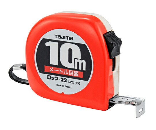 TJMデザイン ロック 22 10m/メートル目盛/ブリスター 1個 L22100BL メジャー・巻尺