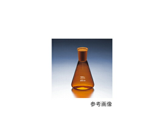 AGCテクノグラス・IWAKI 共通摺合せ三角フラスコ（茶） 100mL 24/40 1個 55000FK100-24