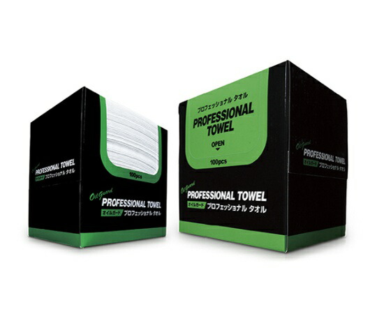 日本緑十字社 オイルガード　プロフェッショナルタオル 1組(100枚入) 294119の通販は 9,695円