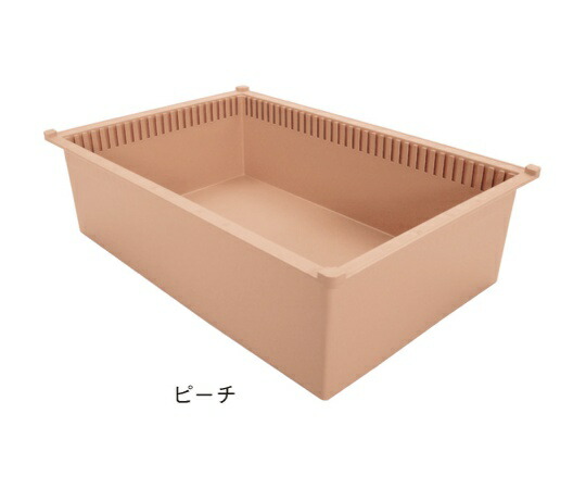 サカセ トレー　64-17タイプ（深さ17cm）耐熱・制電　ピーチ 1個 PTDX64-17