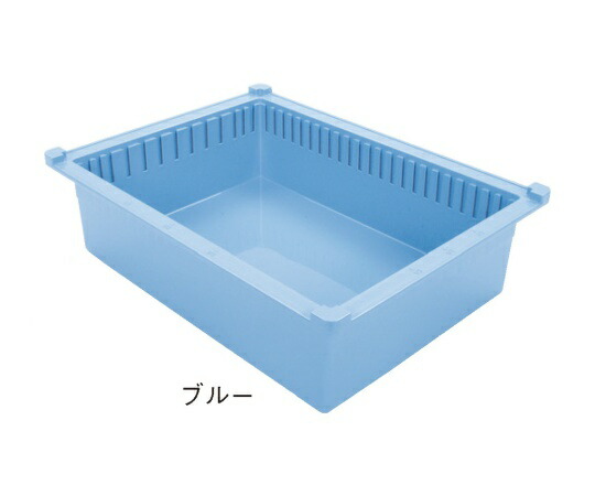サカセ トレー　34-10タイプ（深さ10cm）帯電防止　ブルー 1個 PT34-10