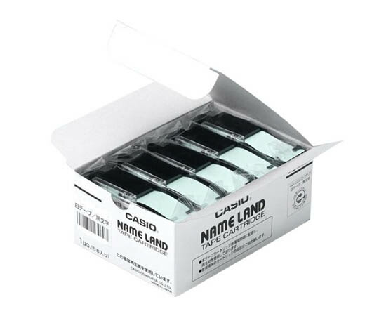 カシオ カシオ ネームランドテープ24mm幅 (白地/黒文字) 5本セット 1個 XR-24WE-5P-E