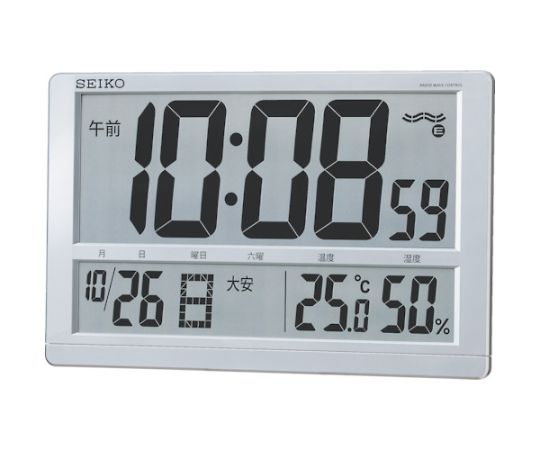 セイコー 大型液晶電波掛置兼用時計 1個 SQ433S
