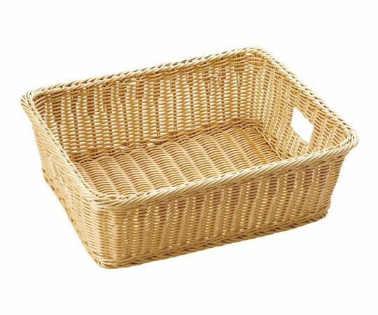 萬洋 樹脂脱衣かご手付アイボリー 大  1個