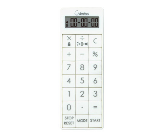 ドリテック 時計付電卓バイブタイマー CL-126WT 1個