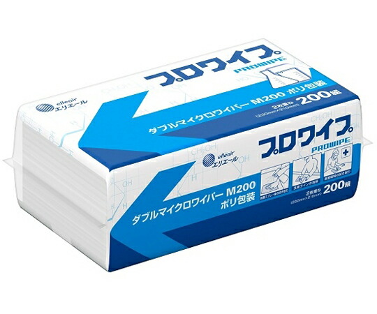 エリエール（大王製紙） エリエール　プロワイプ　ダブルマイクロワイパーM200　200組×30パック入　ポリ包装 1ケース(200組×30パック入) 823490 11,839円