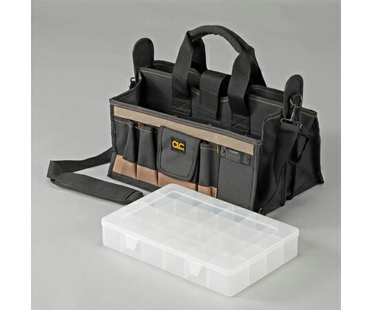 エスコ 390×270×260mmツールバッグ(15ポケット) 1個 EA925CA-2の通販は